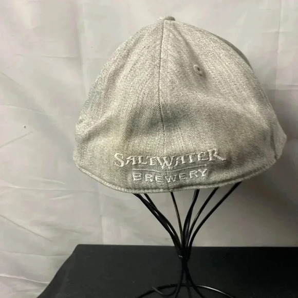 SALTWATER BREWERY HAT GRAY SALTWATER WAVE LOGO 210 FITTED HAT SIZE 6 7/8… - Picture 6 of 12